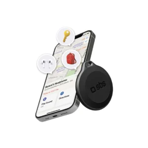 SBS Track My Circle Waterproof IP65 Locator Compatible with Apple Find My - Blackeng