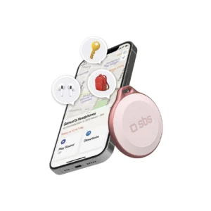 SBS Track My Circle Waterproof IP65 Locator Compatible with Apple Find My - Pinkeng
