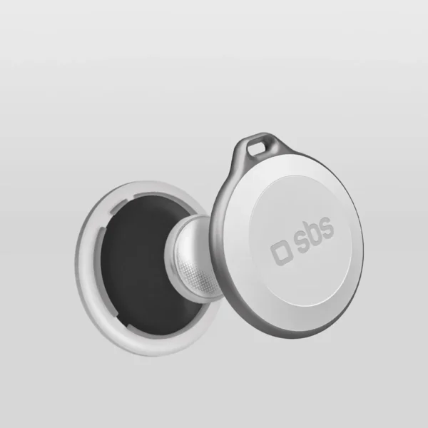 SBS Track My Circle Waterproof IP65 Locator Compatible with Apple Find My - Whiteeng
