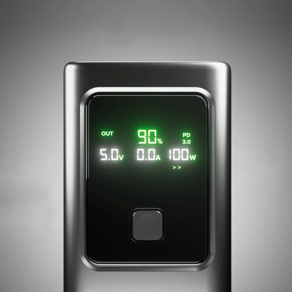 Powerbank SBS 10000mAh PD 35W with LCD display - grayeng