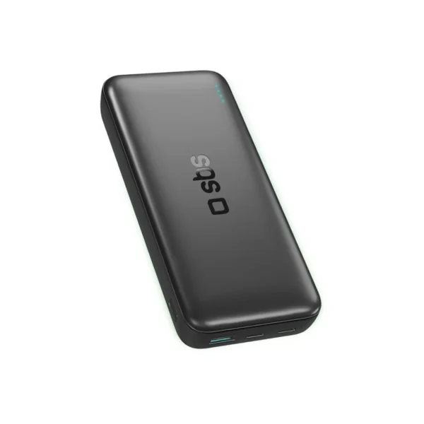 SBS Infinity Power Bank 20000mAh 10W LiFePo₄ USB-A USB-C - Blackeng
