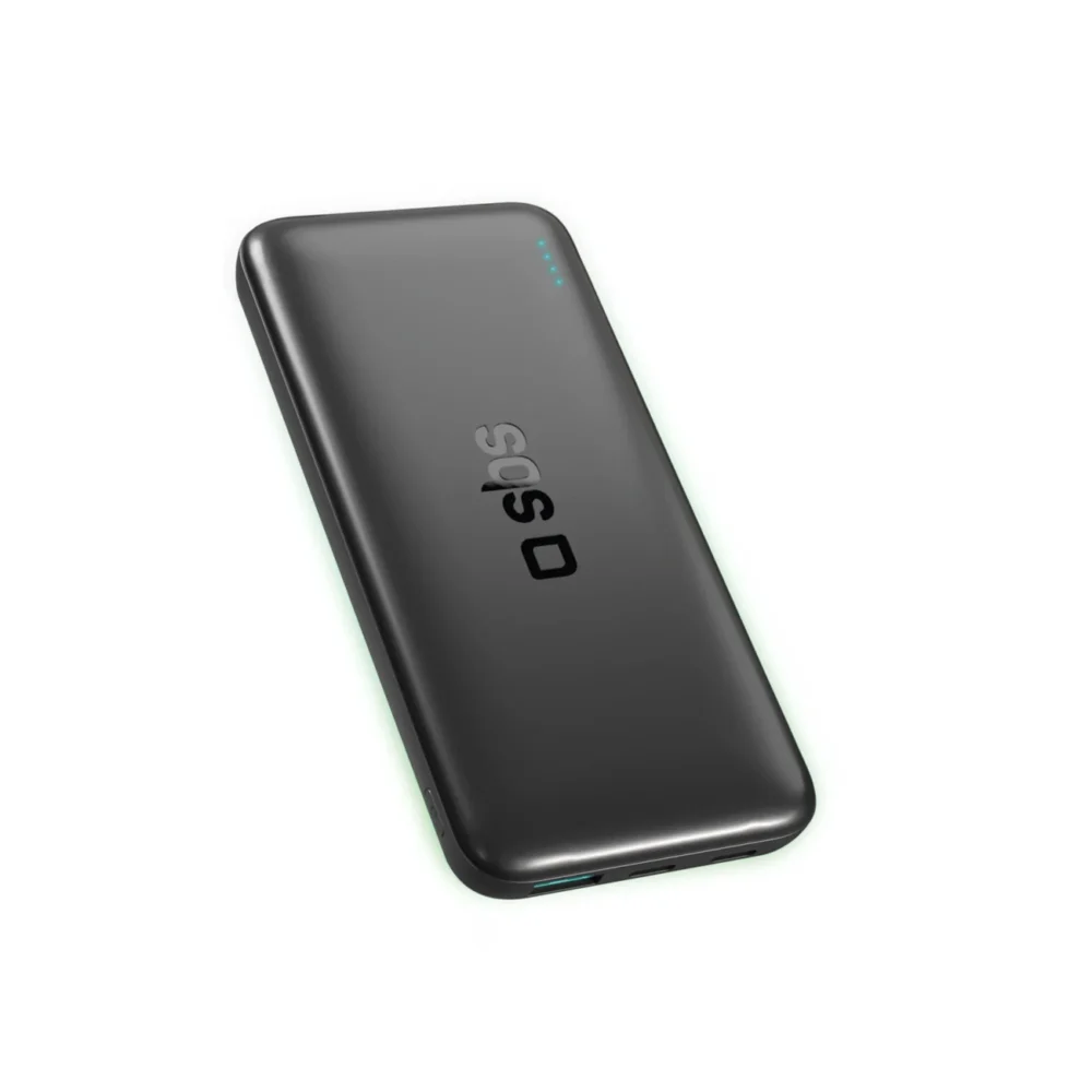 SBS Infinity Power Bank 10000mAh 10W LiFePo₄ USB-A USB-C - Blackeng