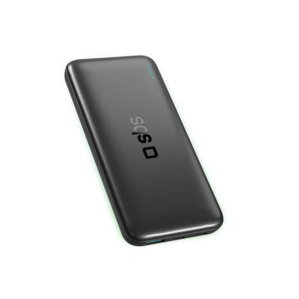 SBS Infinity Power Bank 10000mAh 10W LiFePo₄ USB-A USB-C - Blackeng