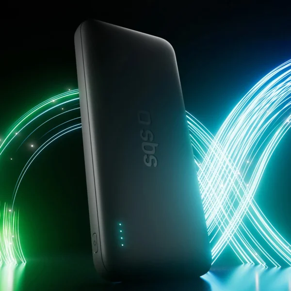 SBS Infinity Power Bank 10000mAh 10W LiFePo₄ USB-A USB-C - Blackeng