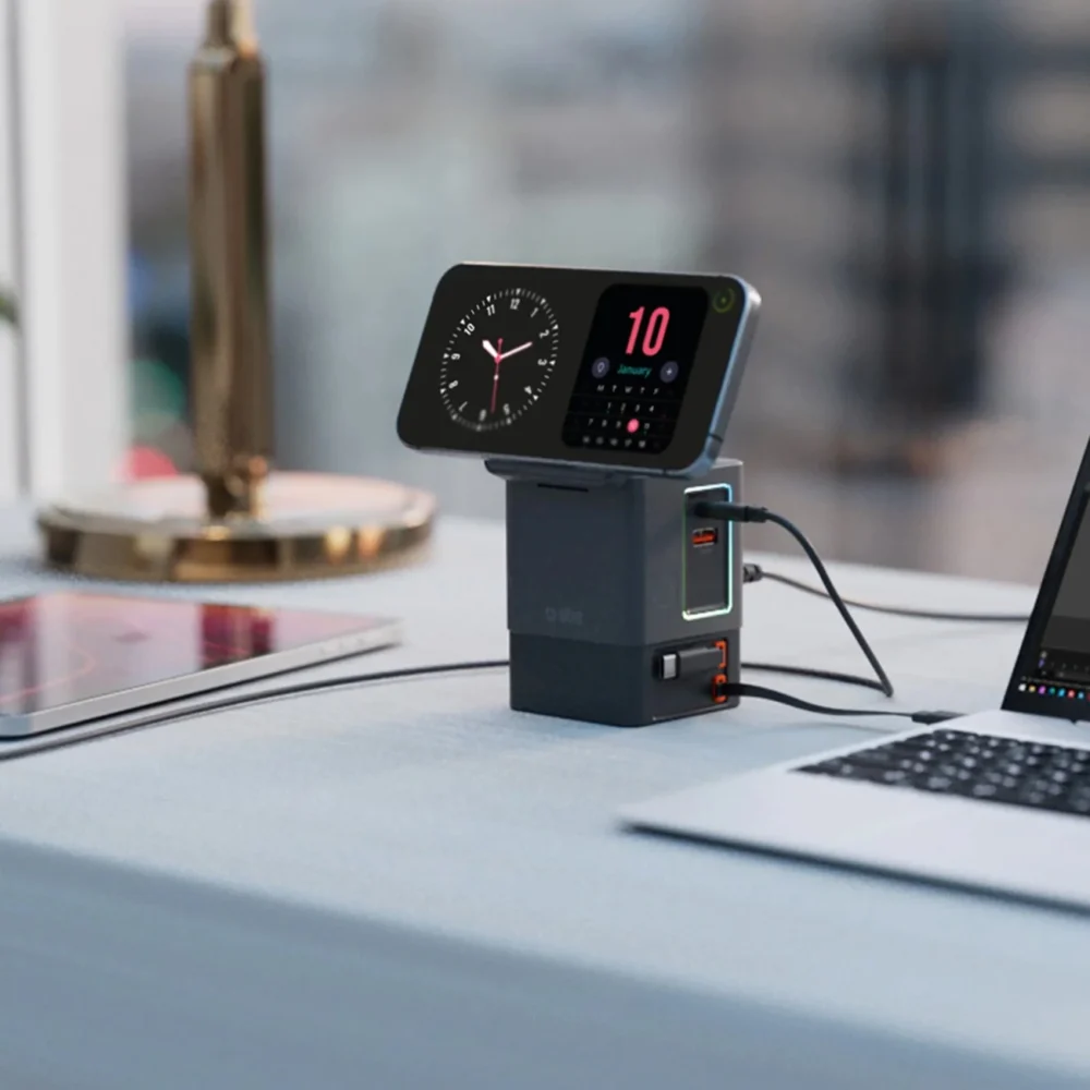 SBS Power Dock 6-in-1 with MagSafe, Stand, and USB-C Cables 65W – Blackeng