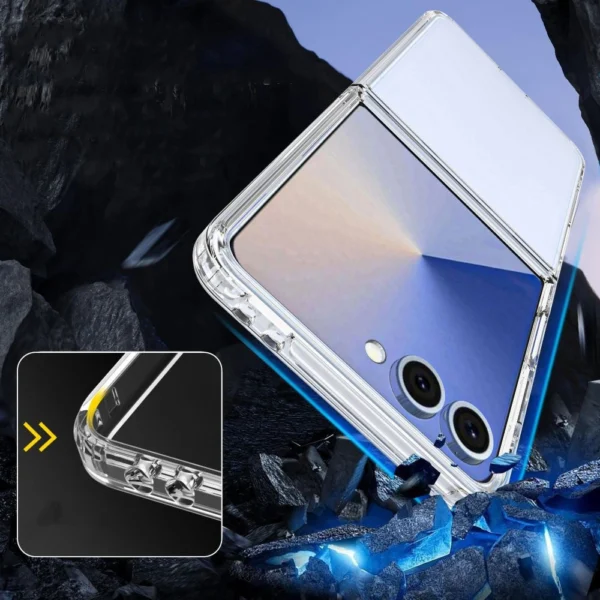 Tech-Protect FlexAir Hybrid Case for Samsung Galaxy Z Flip 7 - Transparenteng