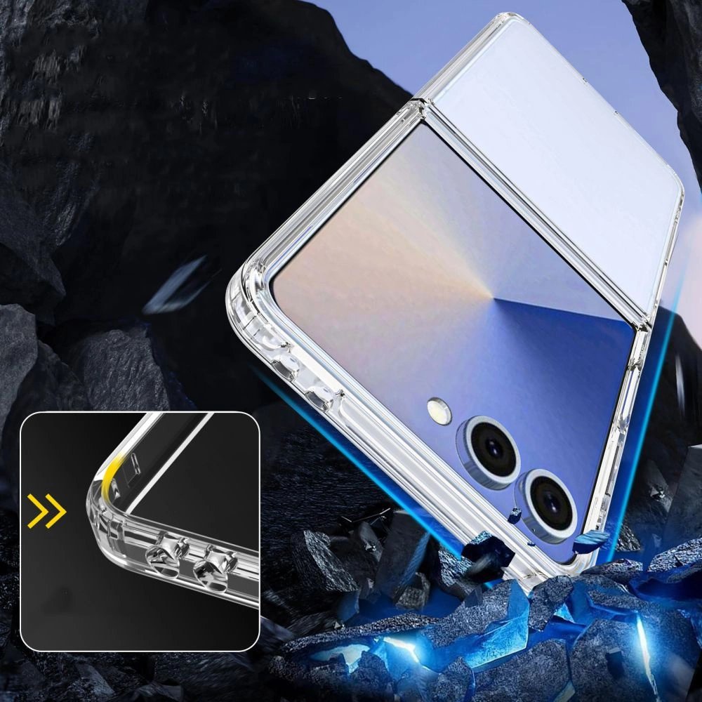 Tech-Protect FlexAir Hybrid Case for Samsung Galaxy Z Flip 7 - Transparenteng