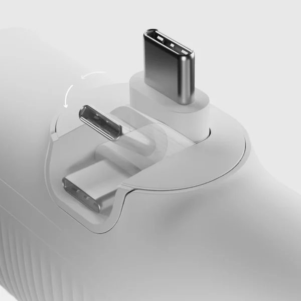 SBS EcoPower 5000 mAh 10W Powerbank with Built-in USB-C Port - Whiteeng