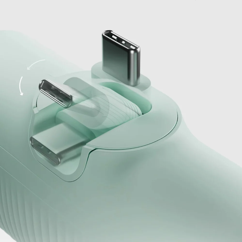 SBS EcoPower 5000 mAh 10W Powerbank with Built-in USB-C Port - Greeneng