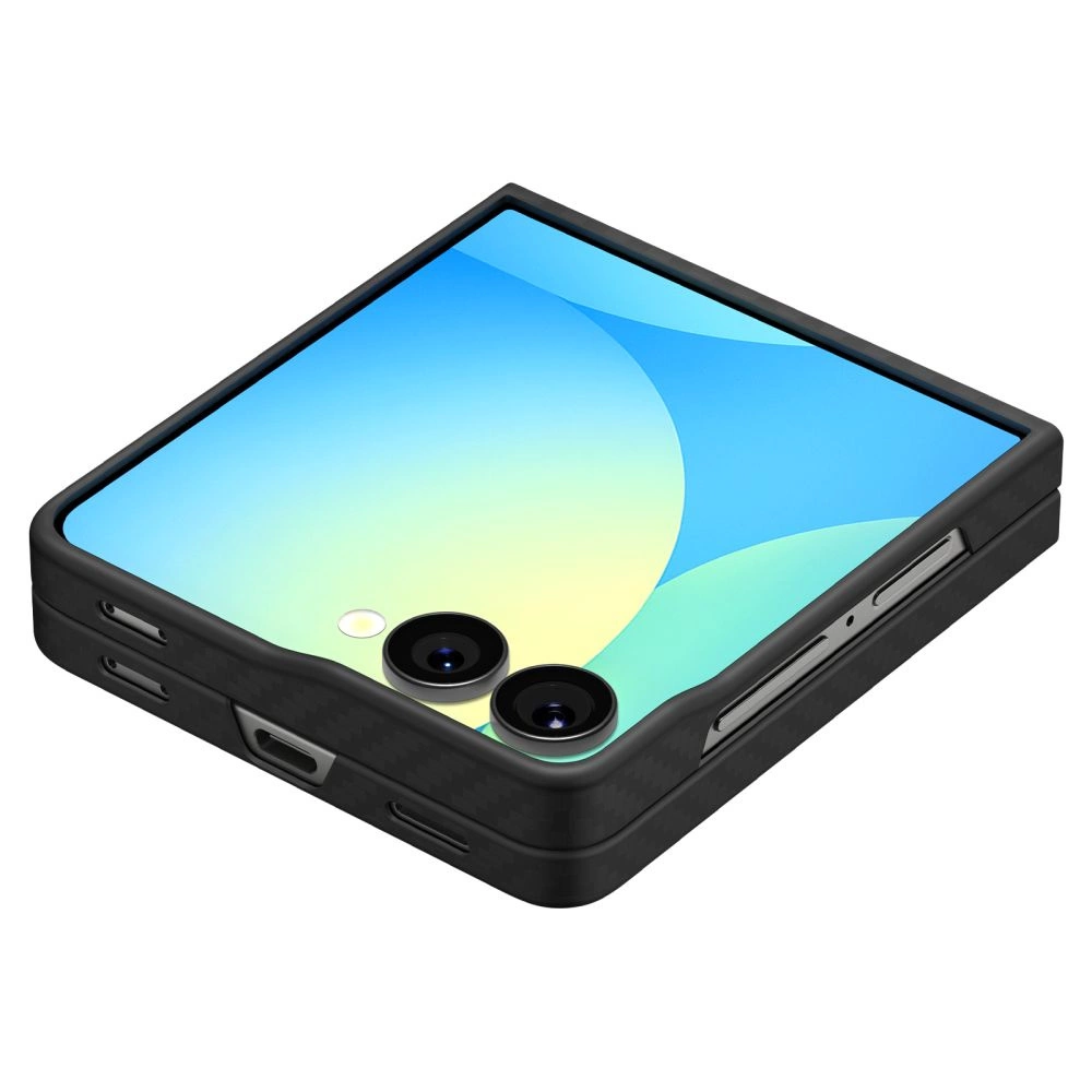 Spigen AirSkin Aramid Case for Samsung Galaxy Z Flip 7 - Blackeng