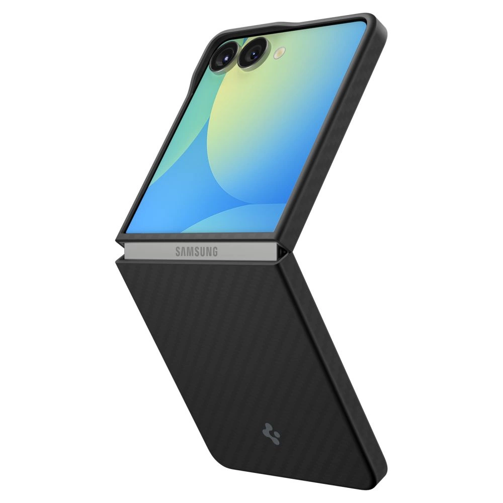 Spigen AirSkin Aramid Case for Samsung Galaxy Z Flip 7 - Blackeng