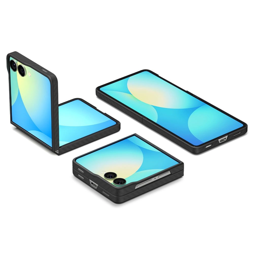 Spigen AirSkin Aramid Case for Samsung Galaxy Z Flip 7 - Blackeng