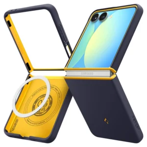 Nano Pop Mag MagSafe Case for Samsung Galaxy Z Flip 7 - Navy Blue and Yelloweng