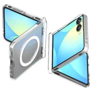 Spigen Ultra Hybrid Pro Mag MagSafe Case for Samsung Galaxy Z Flip 7 - Clear and Whiteeng