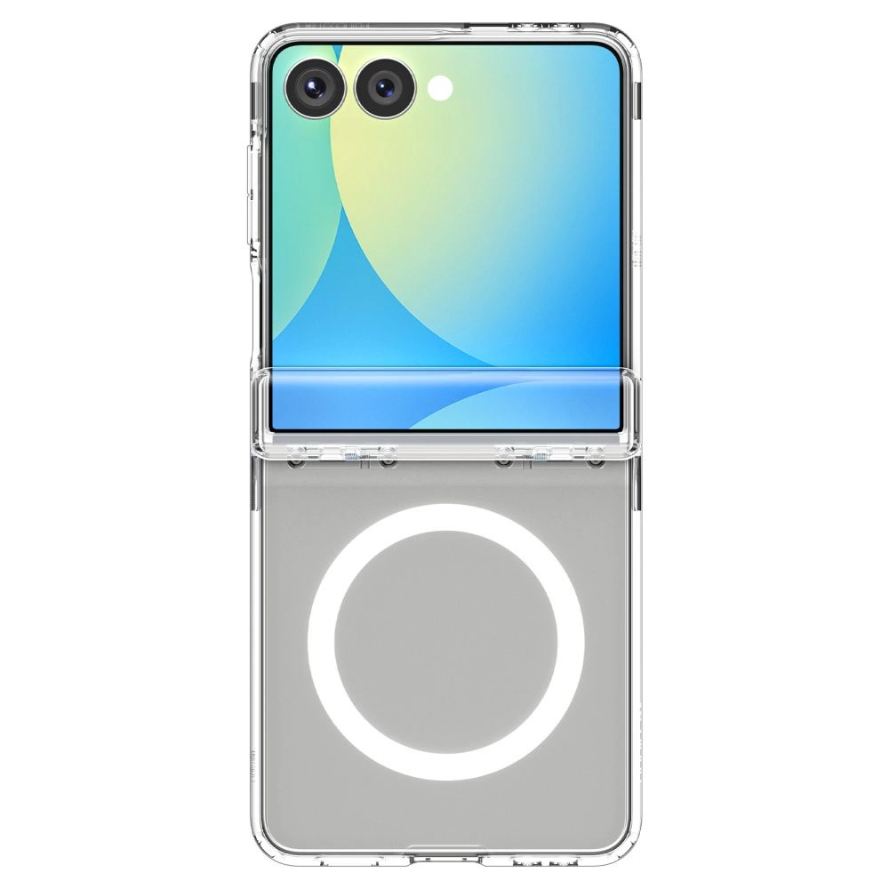 Spigen Ultra Hybrid Pro Mag MagSafe Case for Samsung Galaxy Z Flip 7 - Clear and Whiteeng