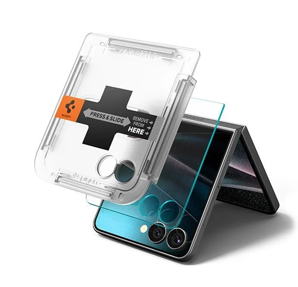 Spigen Glas.TR EZ Fit HD Tempered Glass Screen Protector for Samsung Galaxy Z Flip 7 - Transparenteng