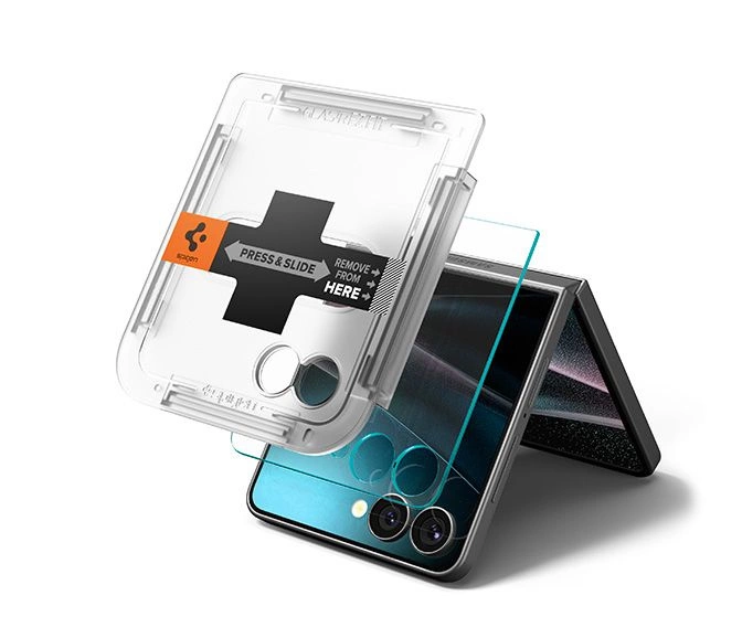 Spigen Glas.TR EZ Fit HD Tempered Glass Screen Protector for Samsung Galaxy Z Flip 7 - Transparenteng