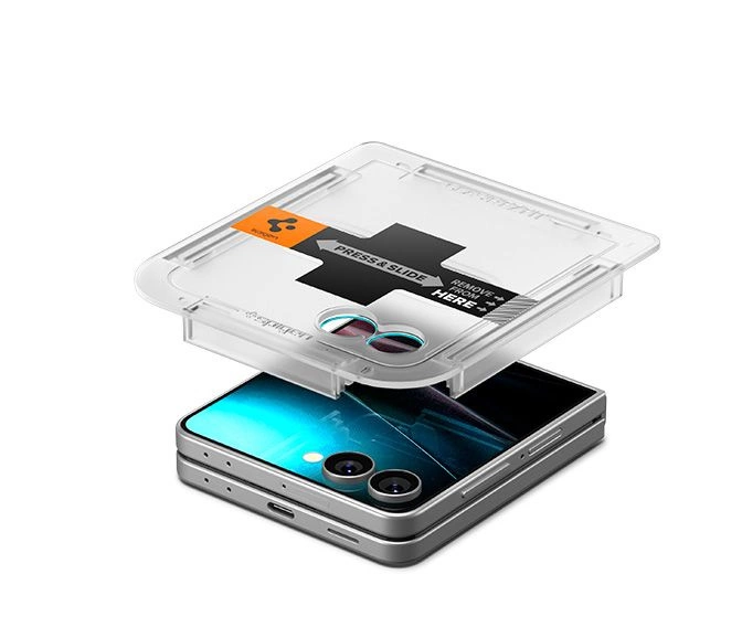 Spigen Glas.TR EZ Fit HD Tempered Glass Screen Protector for Samsung Galaxy Z Flip 7 - Transparenteng