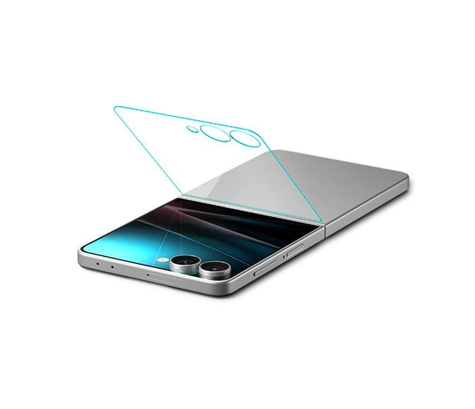 Spigen Glas.TR EZ Fit HD Tempered Glass 2-pack for Samsung Galaxy Z Flip 7 - Transparenteng