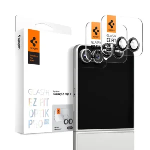 Spigen Optik Pro HD Glas.TR EZ Fit 2-pack Camera Protector for Samsung Galaxy Z Flip 7 - Blackeng
