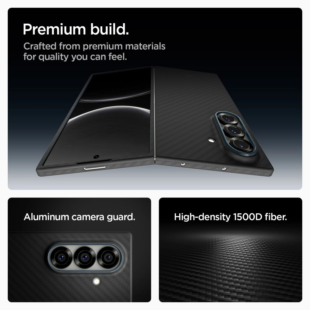 Spigen AirSkin Aramid Case for Samsung Galaxy Z Fold 7 - Blackeng