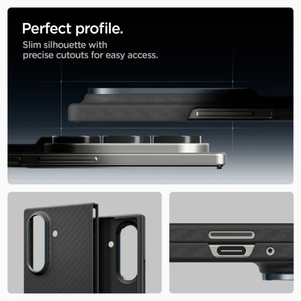 Spigen AirSkin Aramid Case for Samsung Galaxy Z Fold 7 - Blackeng