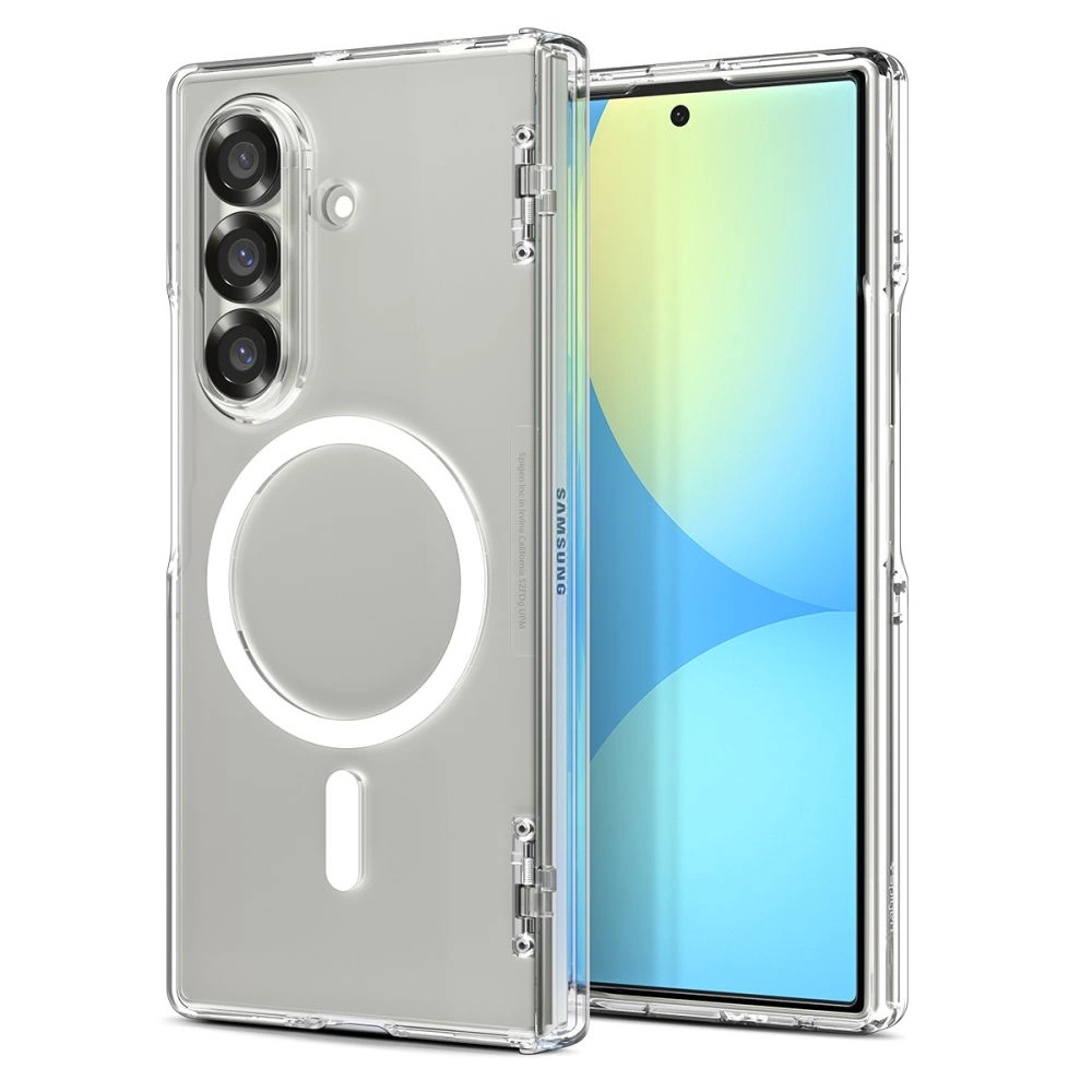 Spigen Tough Armor Pro Mag MagSafe Case for Samsung Galaxy Z Fold 7 - Clear and Whiteeng