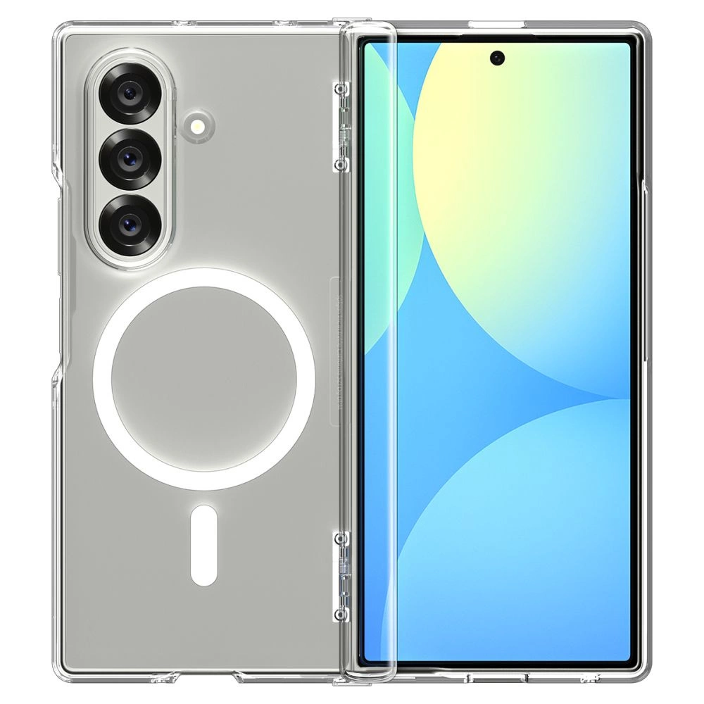 Spigen Tough Armor Pro Mag MagSafe Case for Samsung Galaxy Z Fold 7 - Clear and Whiteeng