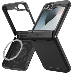 Spigen Tough Armor Pro Mag MagSafe Case for Samsung Galaxy Z Flip 6 / 7 FE - Blackeng