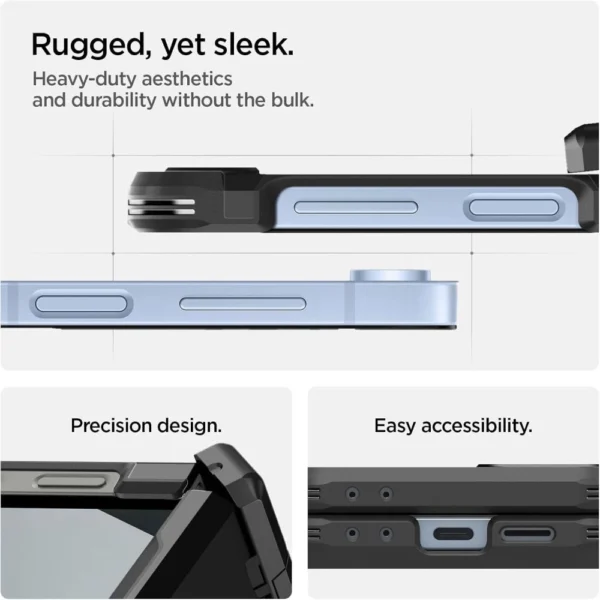 Spigen Tough Armor Pro Mag MagSafe Case for Samsung Galaxy Z Flip 6 / 7 FE - Blackeng