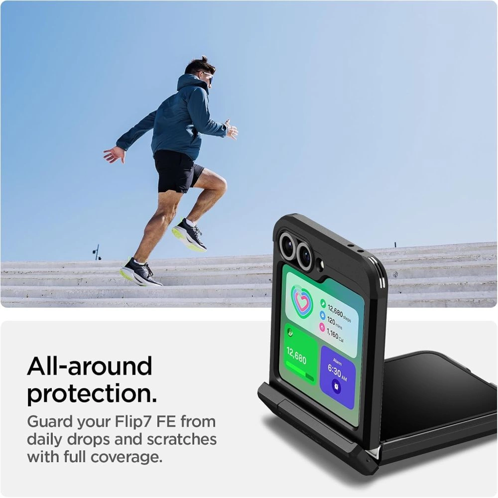 Spigen Tough Armor Pro Mag MagSafe Case for Samsung Galaxy Z Flip 6 / 7 FE - Blackeng