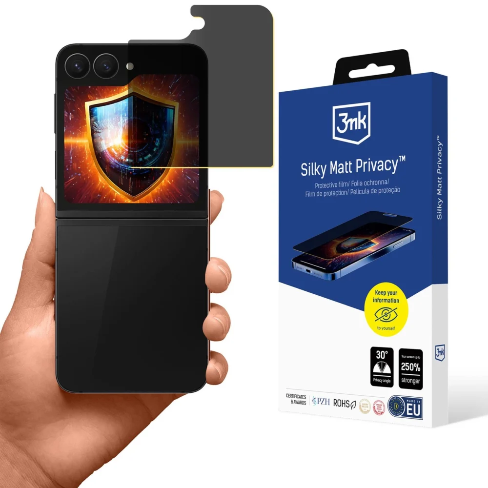 3mk Silky Matt Privacy Screen Protector for Samsung Galaxy Z Flip 6/7 FEeng