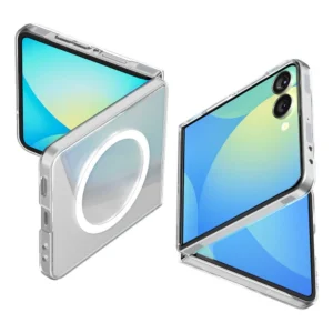 Spigen AirSkin Mag MagSafe Case for Samsung Galaxy Z Flip 7 - Clear and Whiteeng