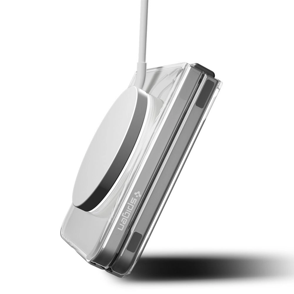 Spigen AirSkin Mag MagSafe Case for Samsung Galaxy Z Flip 7 - Clear and Whiteeng