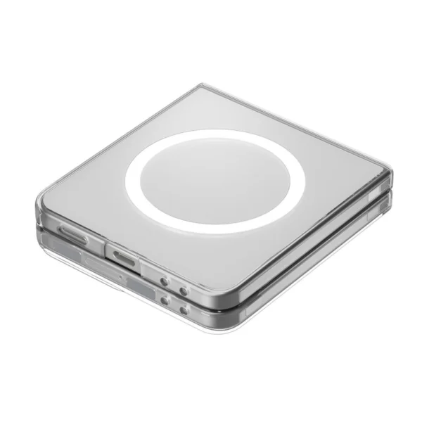Spigen AirSkin Mag MagSafe Case for Samsung Galaxy Z Flip 7 - Clear and Whiteeng