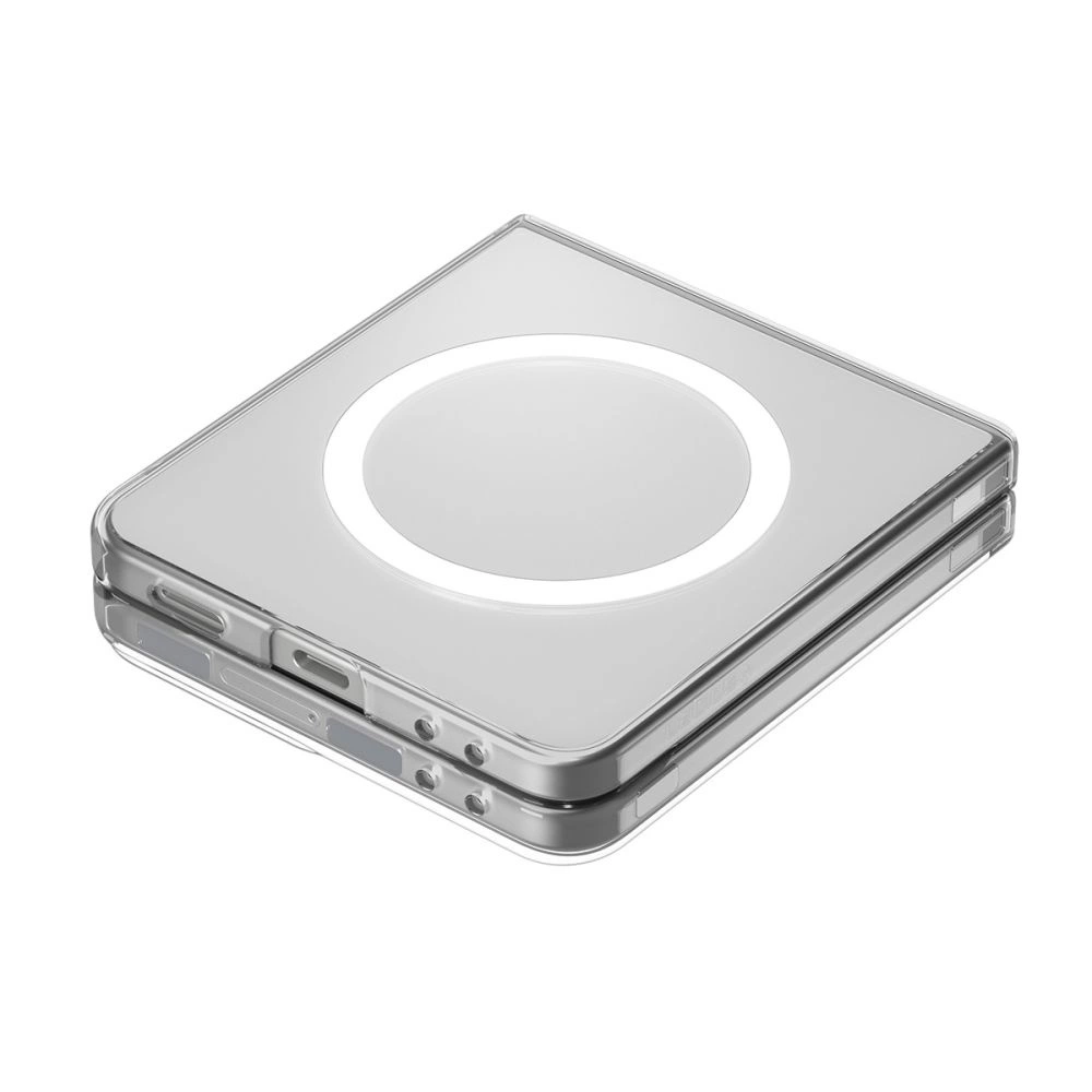 Spigen AirSkin Mag MagSafe Case for Samsung Galaxy Z Flip 7 - Clear and Whiteeng