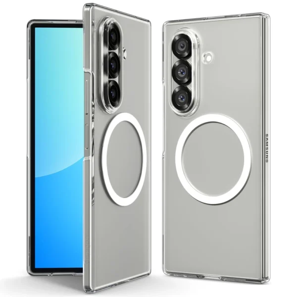 Spigen AirSkin Mag MagSafe Case for Samsung Galaxy Z Fold 7 - Clear and Whiteeng