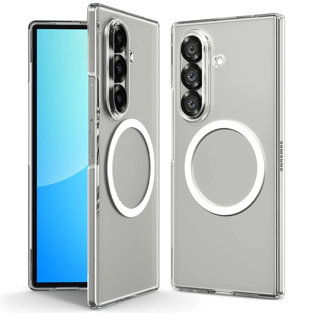 Spigen AirSkin Mag MagSafe Case for Samsung Galaxy Z Fold 7 - Clear and Whiteeng