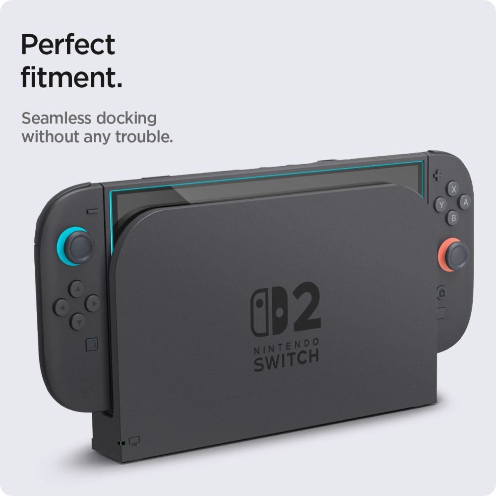 Spigen Glas.Tr ”EZ FIT” Tempered Glass 2-pack for Nintendo Switch 2 - Transparenteng