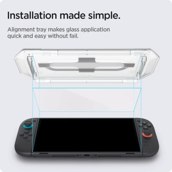 Spigen Glas.Tr ”EZ FIT” Tempered Glass 2-pack for Nintendo Switch 2 - Transparenteng
