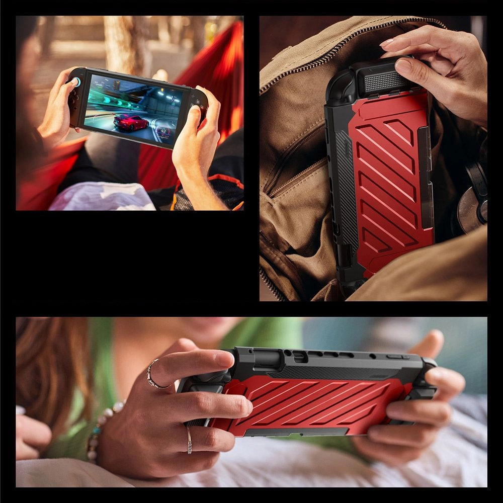 Supcase Unicorn Beetle Pro Case for Nintendo Switch 2 - Red and Blackeng