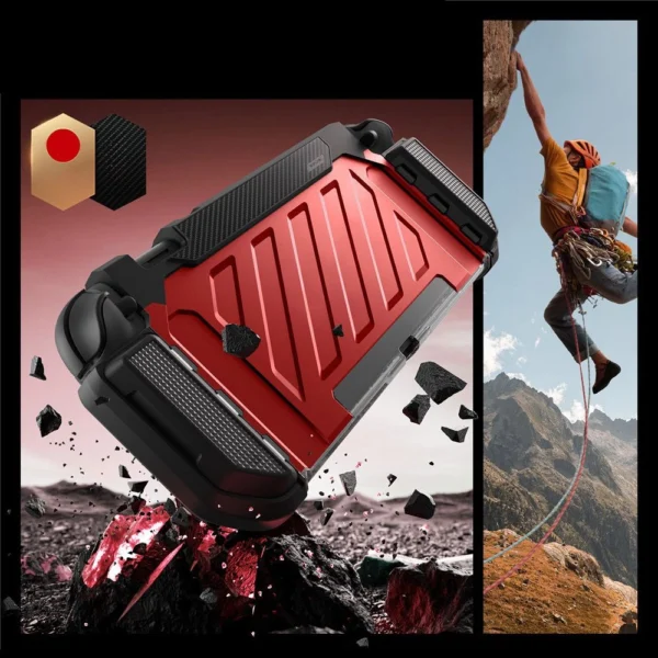Supcase Unicorn Beetle Pro Case for Nintendo Switch 2 - Red and Blackeng