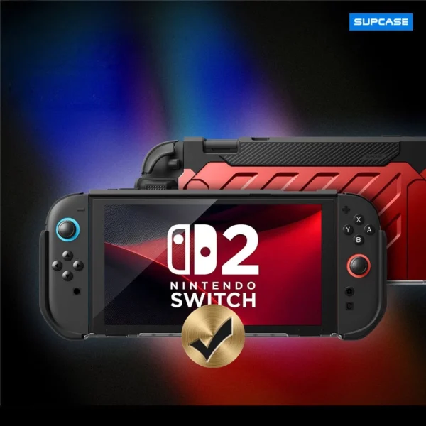 Supcase Unicorn Beetle Pro Case for Nintendo Switch 2 - Red and Blackeng