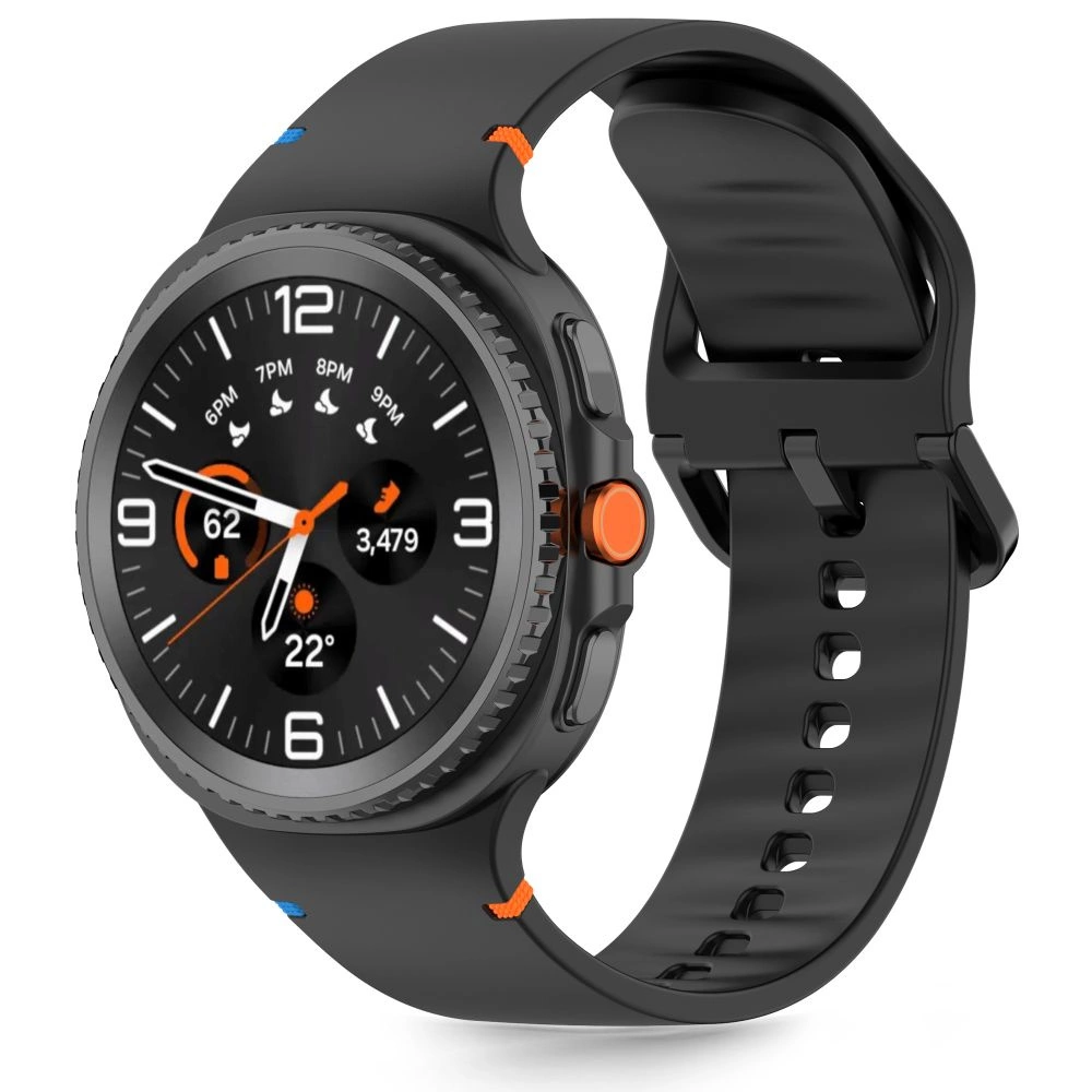 Tech-Protect Silicone Strap for Samsung Galaxy Watch 40/44/46 mm - Blackeng