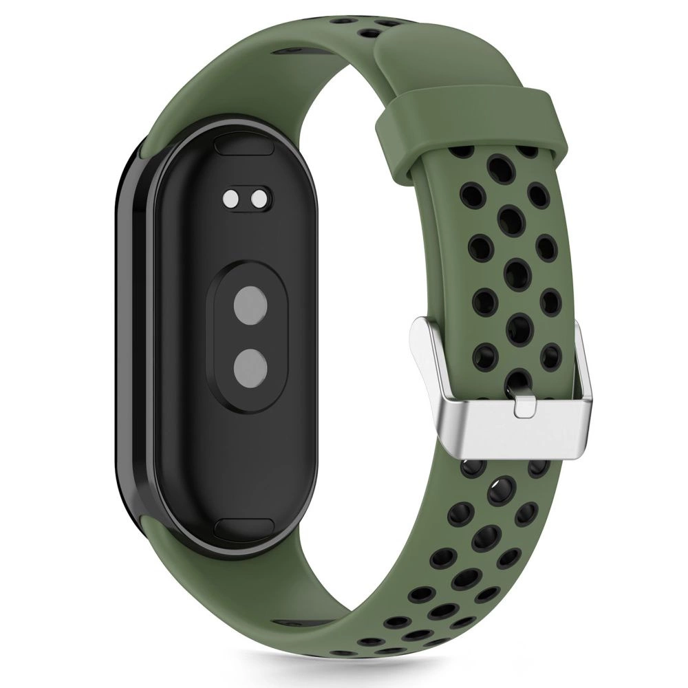 Tech-Protect IconBand Air Strap for Xiaomi Smart Band 8 / 9 / 10 / NFC - Green and Blackeng