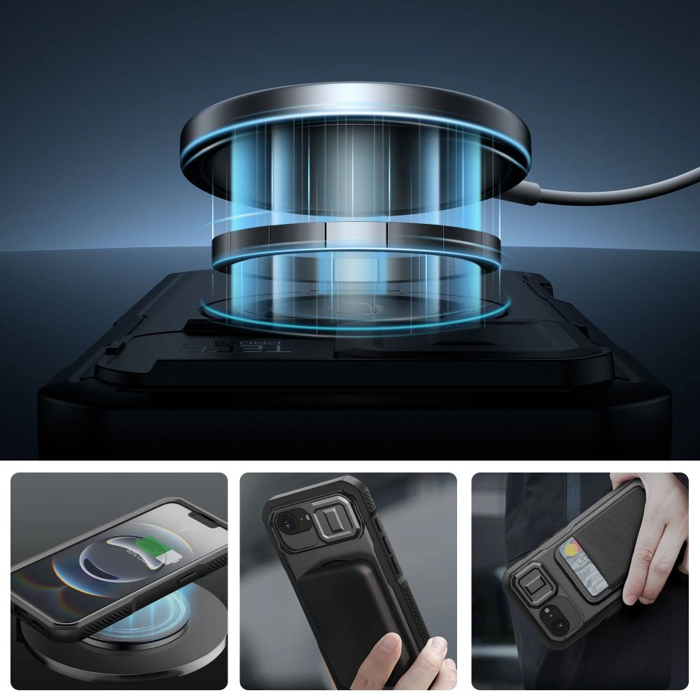 Tech-Protect Kevlar Magsafe Case for iPhone 16e - Blackeng