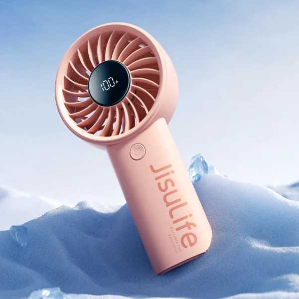 Jisulife Handheld Fan Life4 3600mAh Portable USB Fan - Pinkeng