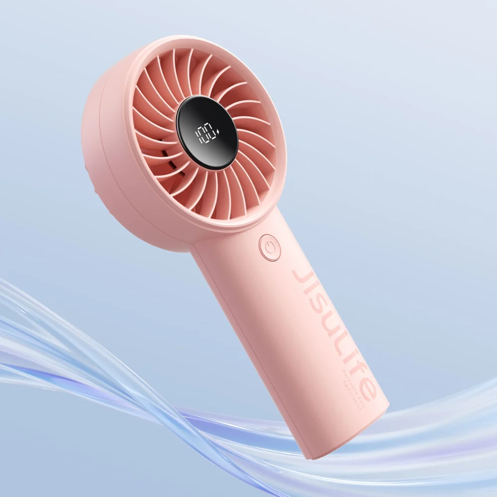 Jisulife Handheld Fan Life4 3600mAh Portable USB Fan - Pinkeng