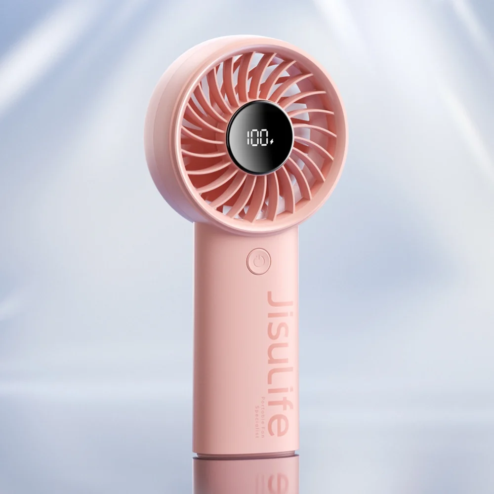 Jisulife Handheld Fan Life4 3600mAh Portable USB Fan - Pinkeng