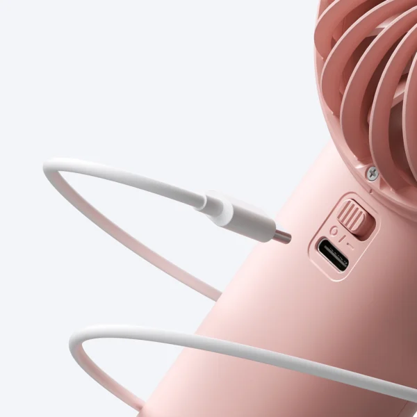 Jisulife Handheld Fan Life4 5000mAh Portable USB Fan - Pinkeng